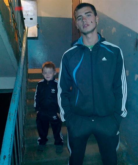 russian guy in adidas tracksuit.